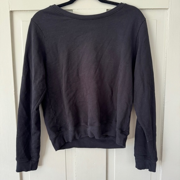 Joah Brown Black Low V Back “Get It” Sweatshirt - Picture 10 of 14